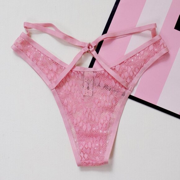 nwt victoria's secret very sexy VS dream angels lace mesh strappy Brazilian - Picture 3 of 4